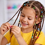 Mini Hair Elastics Kit – Soft Colour Bands with Organised Case