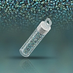 Toho 15 Beads Inside-Colour Crystal/Prairie Green Lined