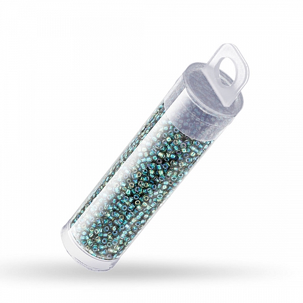 Toho 15 Beads Inside-Colour Crystal/Prairie Green Lined