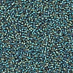 Toho 15 Beads Inside-Colour Crystal/Prairie Green Lined
