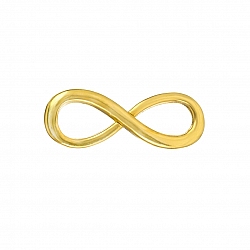 Gold Plated Charm Jewellery Infinity Link Connector 30mm