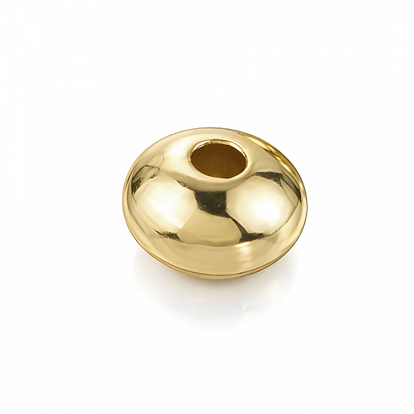5mm Gold Filled Round Saucer Shaped Spacer Bead