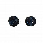 Transparent Dark Blue 10mm Round Glass Beads (PK2)