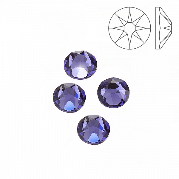 Swarovski (2078) Hotfix Flat Backs SS34 Tanzanite PK4