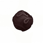 Lampwork Swirl Pattern Matte Brown Glass Beads 17mm PK1