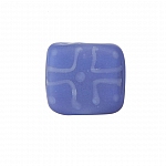 Chunky Matte Blue Square Glass Beads 16x7mm (PK1)