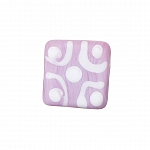 Chunky Matte Pink Square Glass Beads 16x7mm (PK1)