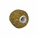 Gumball Antique Gold Round Resin Beads 16x7mm (PK1)