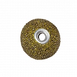 Gumball Antique Gold Round Resin Beads 16x7mm (PK1)