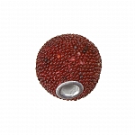 Gumball Red Round Resin Beads 16x7mm PK1
