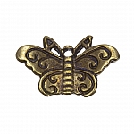Antique Gold Small Butterfly Charm Pendant 22x12mm PK1