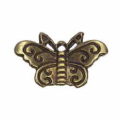 Antique Gold Small Butterfly Charm Pendant 22x12mm PK1