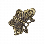Antique Gold Small Butterfly Charm Pendant 22x12mm PK1