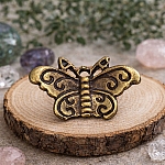 Antique Gold Small Butterfly Charm Pendant 22x12mm PK1