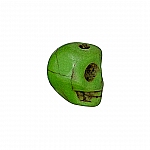 Green Gothic Skull Shape Bead Dyed Turquoise 10mm PK1