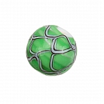Wavy Patterned Green Round Glass Beads 15mm (PK1)