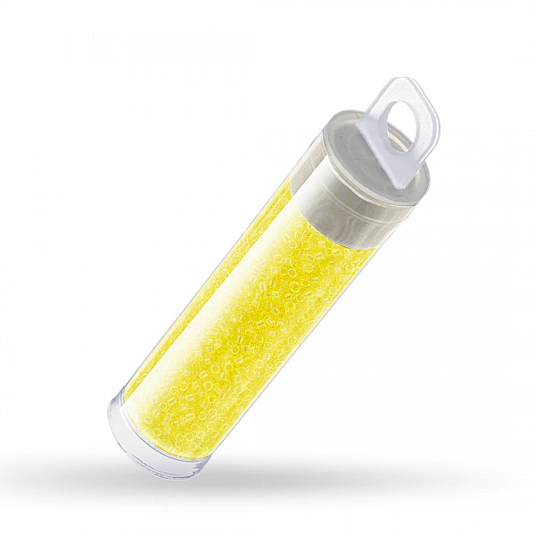 Toho Round Seed Beads Size 15/0 Transparent Lemon 8.2g