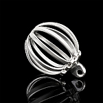 Round Cage Pendant Small Silver Plated Charm 10mm PK1