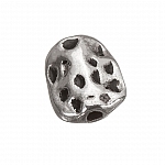 Antique Silver Nugget Metal Bead 10mm PK1