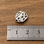 Antique Silver Nugget Metal Bead 10mm PK1