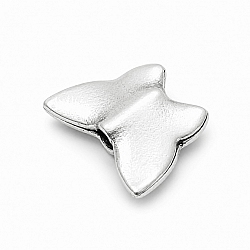 Small Silver Metal Butterfly Spacer Beads 11x9mm (PK3)