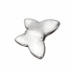 Small Silver Metal Butterfly Spacer Beads 11x9mm (PK3)