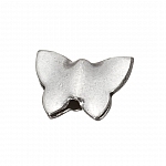 Small Silver Metal Butterfly Spacer Beads 11x9mm (PK3)