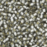 Toho 11/0 Beads Silver Lined Frosted Black Diamond 8.2g 