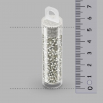 Toho 11/0 Beads Silver Lined Frosted Black Diamond 8.2g 