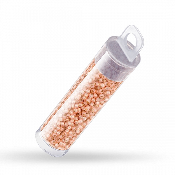 Toho Round 11 Seed Beads Silver Lined Milky Peach 8.2g