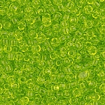 Toho Round Seed Beads 11/0 Transparent Lime Green 8.2g