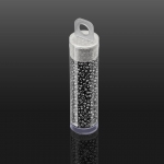 Toho Round Japanese Seed Beads Size 11 Opaque Jet 8.2g