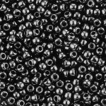 Toho Round Japanese Seed Beads Size 11 Opaque Jet 8.2g
