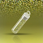 Toho Seed Beads 11/0 Gold Lined Rainbow Peridot - 8.2g