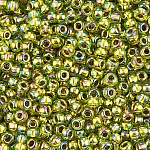 Toho Seed Beads 11/0 Gold Lined Rainbow Peridot - 8.2g