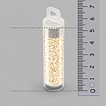 Toho Size 11 Seed Beads Opaque Luster Light Beige 8.2g