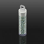 Toho Round Size 11/0 Gold-Lined Aqua Seed Beads - 8.2g