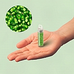 Toho 11/0 Seed Beads Silver Lined Frosted Peridot 8.2g