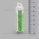 Toho 11/0 Seed Beads Silver Lined Frosted Peridot 8.2g