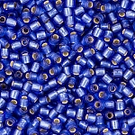 Toho 11/0 Silver Lined Frosted Sapphire Seed Beads 8.2g