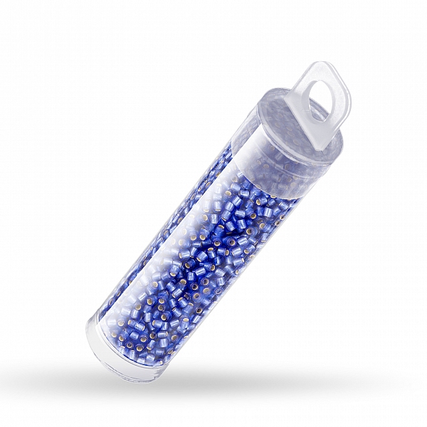 Toho 11/0 Silver Lined Frosted Sapphire Seed Beads 8.2g