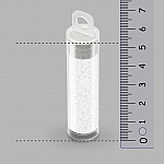 Toho Round 11 Matt Opaque Rainbow White Seed Beads 8.2g