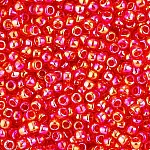 Toho Size 11/0 Seed Beads Trans. Rainbow Siam Ruby 8.2g