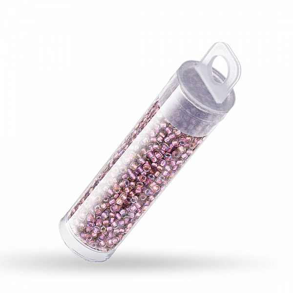 Toho Seed Beads 11 Inside Colour Crystal/Rose Gold Lined