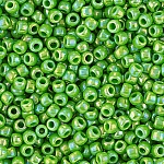Toho Round 11 Opaque Rainbow Mint Green Seed Beads 8.2g