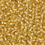 Toho Size 11/0 Seed Beads Silver Lined Light Topaz 8.2g