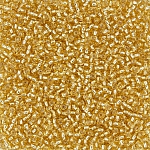 Toho Size 11/0 Seed Beads Silver Lined Light Topaz 8.2g