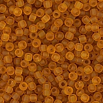 Toho Seed Bead 11/0 Transparent Frosted Dark Topaz 8.2g