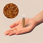 Toho Round Size 11/0 Transparent Topaz Seed Beads 8.2g