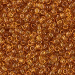 Toho Round Size 11/0 Transparent Topaz Seed Beads 8.2g